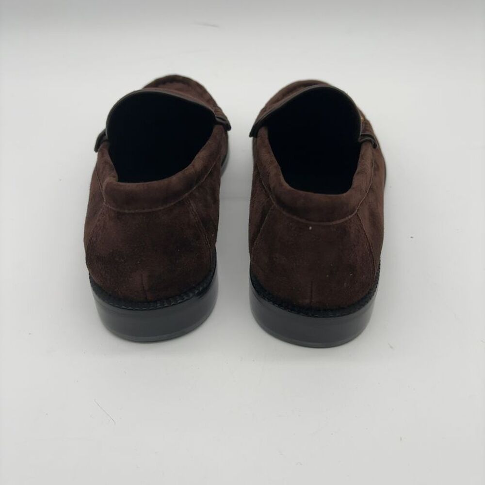 Saint Laurent t Brown Suede Penny Loafers - Picture 4 of 7